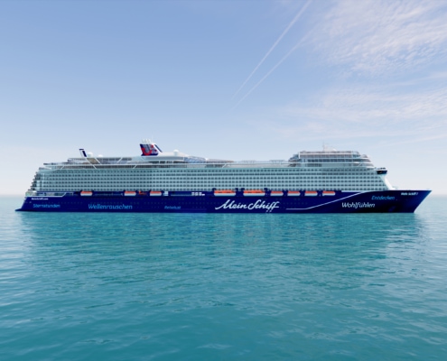 Die Mein Schiff 7 bietet ihren Gästen zahlreiche neue Highlights (Rendering TUI Cruises)
