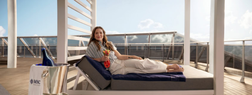 Drew Barrymore wird Taufpatin der MSC World Europa (Foto MSC Cruises)