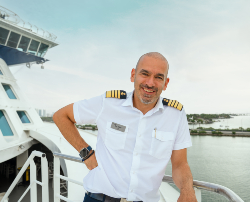 Kyriakos Matragkas, Captain Kirk übernimmt die Celebrity Xcel (Foto Celebrity Cruises)