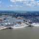 Das grosse Treffen von MS Amadea, MS Amera, MS Artania und MS Deutschland in Bremerhaven (Foto Phoenix Reisen)