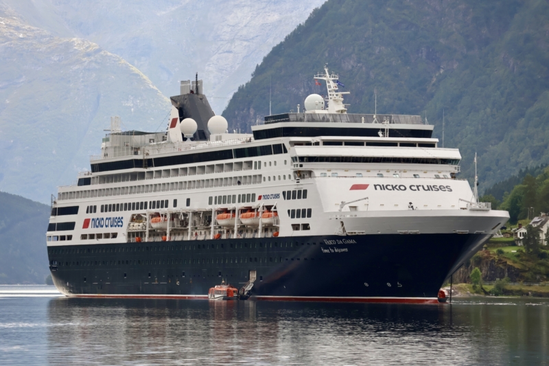 Vasco da Gama im Ulvik Fjord in Norwegen (Bild Stieger)