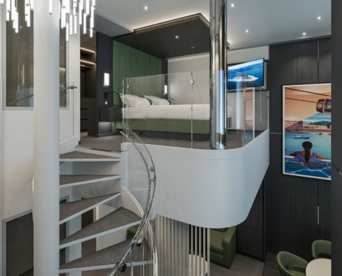 MSC World Asia, MSC Yacht Club Royal Duplex Suite (Rendering MSC Cruises)