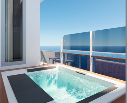 MSC World Asia, MSC Yacht Club Royal Duplex Suite (Rendering MSC Cruises)