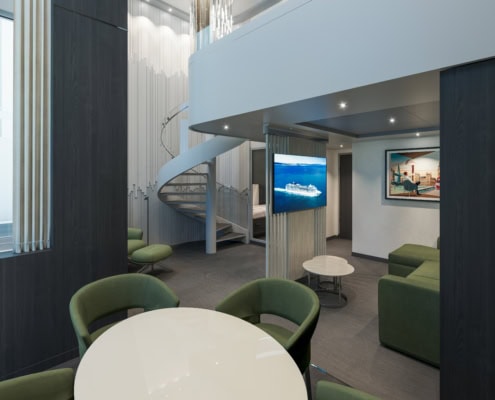 MSC World Asia, MSC Yacht Club Royal Duplex Suite (Rendering MSC Cruises)