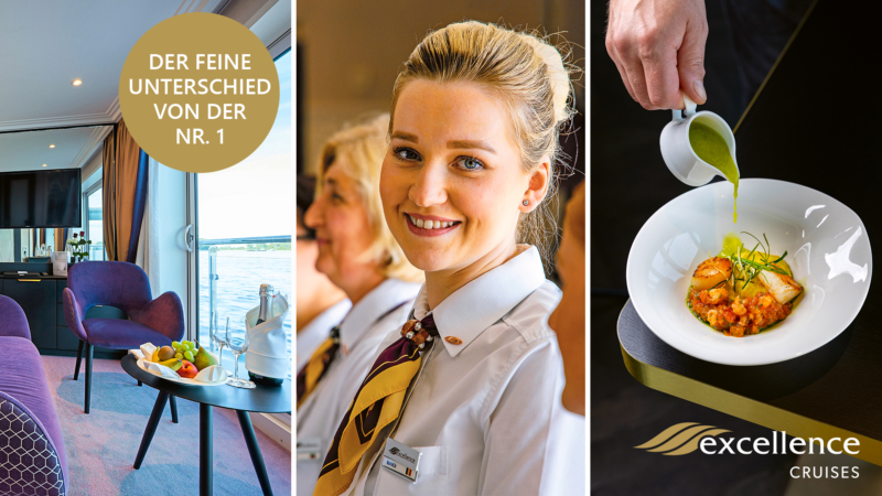 Excellence Cruises präsentiert 2026 über 150 Flussrouten (Foto Excellence Cruises)