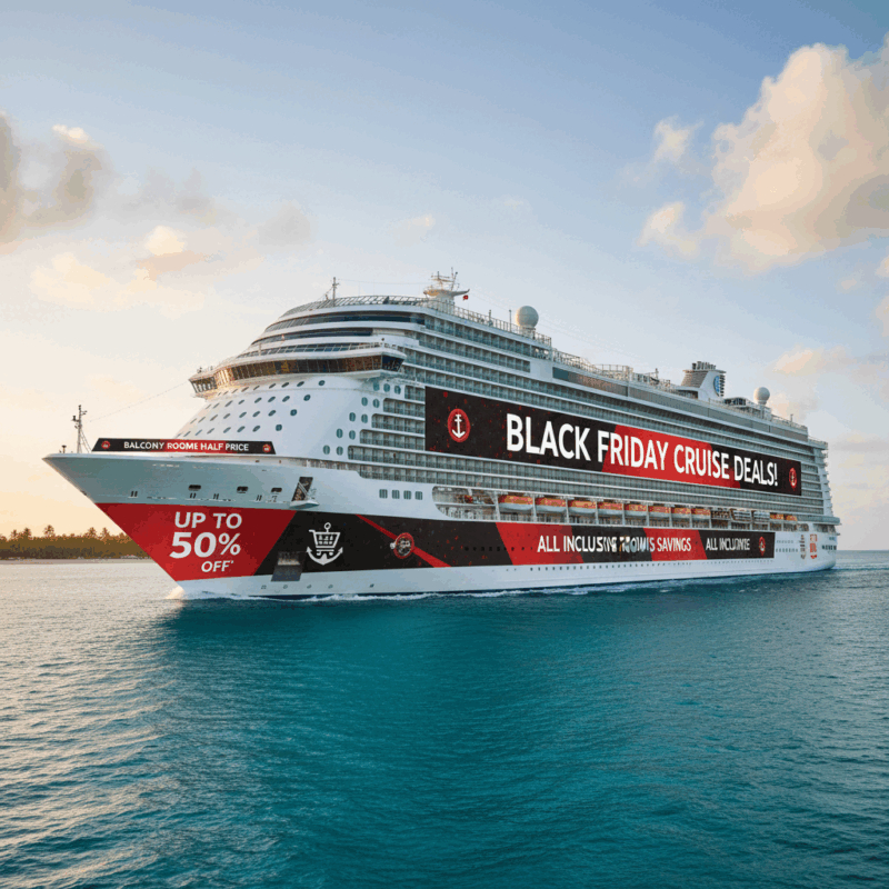 Die Reedereien locken mit Kreuzfahrt Schnäppchen bis 50 % (Foto mit KI erstellt)