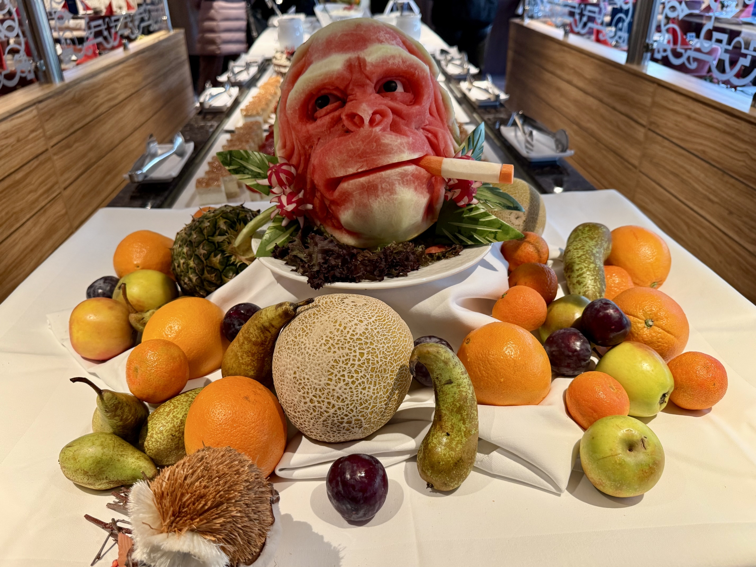 Kunstvolle Schnitzereien