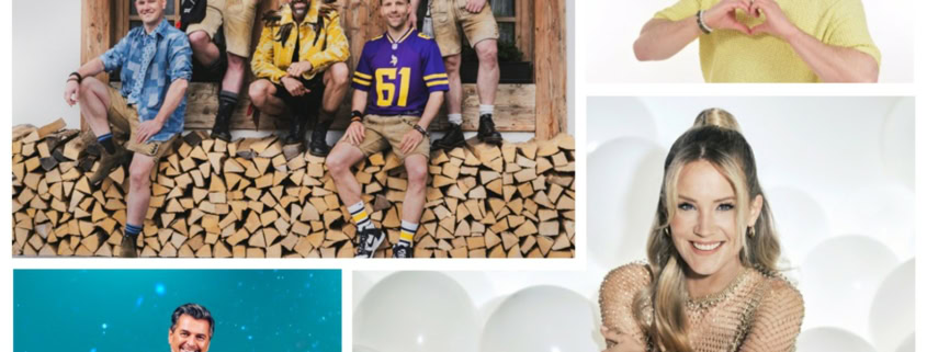 Mit dabei auf der Schlager Kreuzfahrt 2027: Fotos voXXClub (Lair), Vincent Gross (Kressig), Thomas Anders (Brell Chartwards), Sonja Liebing (Eikelpoth)