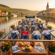 Flusskreuzfahrten bieten mehr Ruhe und Intimität als Hochseekreuzfahrten (Foto mit KI erstellt)