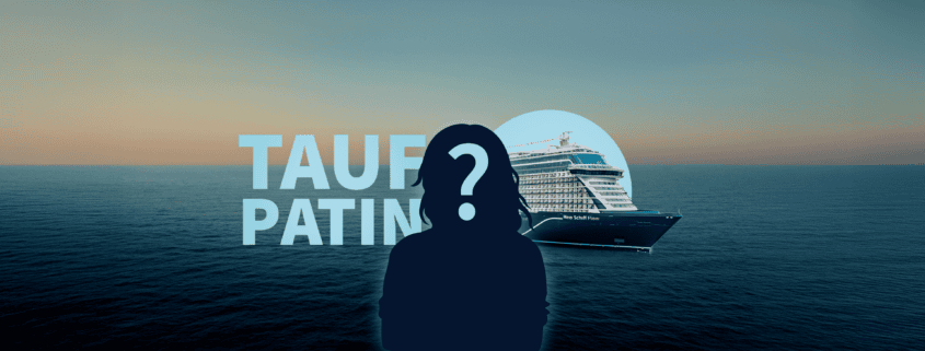 Jetzt als Taufpatin der Mein Schiff Flow bewerben (Grafik TUI Cruises)