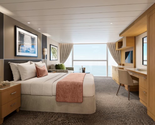 Deluxe Panoramic Ocean View Suite auf der Celebrity Solstice (Foto Celebrity Cruises)