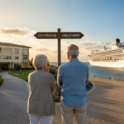 Abenteuer Ruhestand: Weltreise auf dem Kreuzfahrtschiff versus Altersheim (Foto mit KI erstellt)